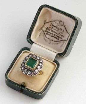 Золотое антикварное кольцо XIX век, Артикул 151