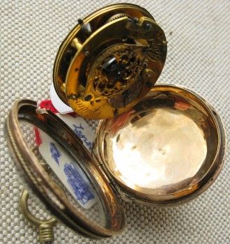 Часы карманные диаметр  38 мм золото   Франция Париж Gudin XVIIIв. 37.5 грамм., Артикул 7