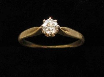 кольцо с бриллиантом, Артикул 178