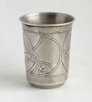 Стопка  серебро старинная Христиан Линдроз, Артикул 995