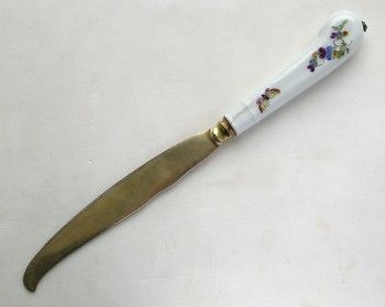 Нож десертный серебряный, Артикул 1045