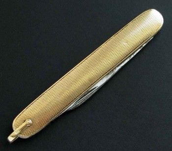 Перочинный нож золотой, Артикул 221