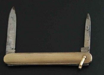 Перочинный нож золотой, Артикул 221