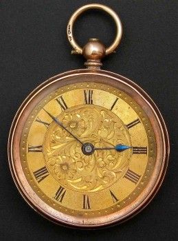 Часы старинные карманные золотые, Артикул 891