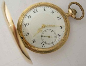 Карманные золотые часы старинные, Артикул 1001