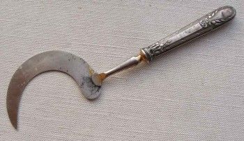 Нож сервировочный Россия серебро, Артикул 1298