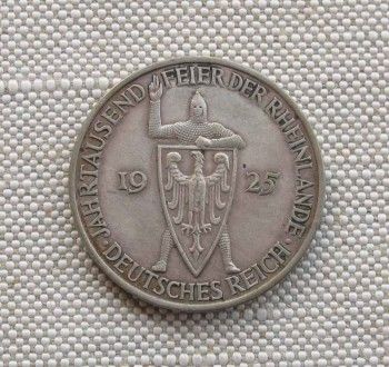 1000 лет Рейнской области 1925 5 марок, Артикул 333