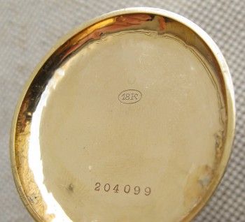 Карманные часы из золота 750 пробы, Артикул 1390