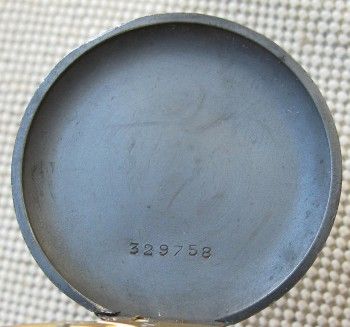 Карманные часы, Павел Буре, сталь, воронение, 37.4мм, 1913г., Артикул 1402