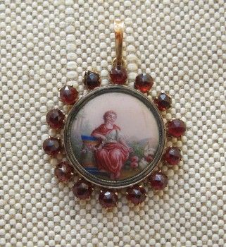 Подвеска из золота и гранатов Хлебников, Артикул 482