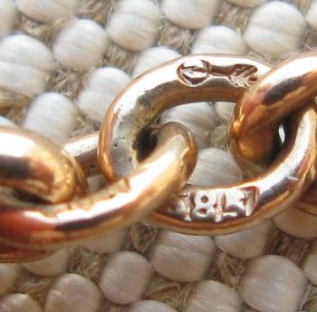 Цепочка для карманных часов, золото 585 проба, 22.4грамма, 462мм. Западная Европа, начало 20века., Артикул 1519