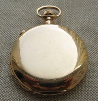 Часы карманные, LONGINES, минутный репетир, хронограф, 1916г., золото 585 проба, калибр 19М, 111.4 грамма, 57мм., Артикул 1603
