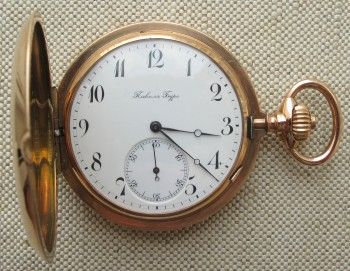 Карманные часы, Павел Буре, золото 56 проба, 124.5 грамма, 53.5мм, 1907-1908гг., Артикул 1614