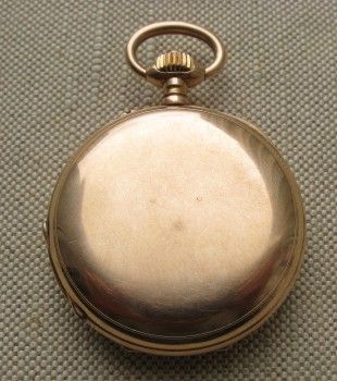 Карманные часы, Павел Буре, золото 583 проба, 96.4 грамма, 49.7мм. Коробка оригинальная. 1895г., Артикул 1626