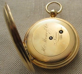Карманные часы, H. MOSER & Cie.,  золото 72 проба. Швейцария , конец 19 века. 145.5 грамма, 54.3мм., Артикул 1624