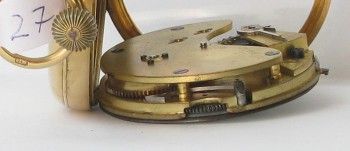 Часы карманные диаметр  50 мм золото 750 проба Англия Честер 1899г. 87 грамм., Артикул 27