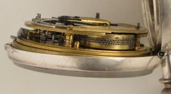 Часы карманные диаметр  50 мм серебро 925проба  Англия Лондон баланс на алмазе 1855г. 115.5грамма., Артикул 14
