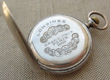 Карманные часы, LONGINES, ЛОНЖИН, серебро 84 проба, Швейцария. 98 грамма, 52мм. 1903г. Выписка из архива Лонжин., Артикул 1512