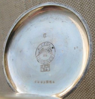 Карманные часы, LONGINES, ЛОНЖИН, серебро 84 проба, Швейцария. 98 грамма, 52мм. 1903г. Выписка из архива Лонжин., Артикул 1512