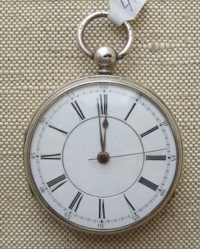Часы карманные диаметр  53 мм хронограф серебро 925 проба Англия Лондон 1868г., Артикул 41