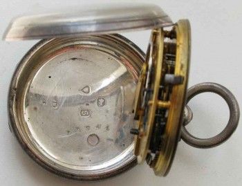 Часы карманные старинные серебряные, Артикул 6512