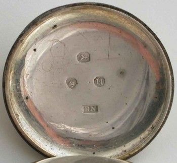 Часы карманные старинные серебряные, Артикул 6514