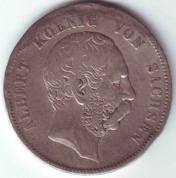Монета 5 марок 1875 года, Артикул 8063