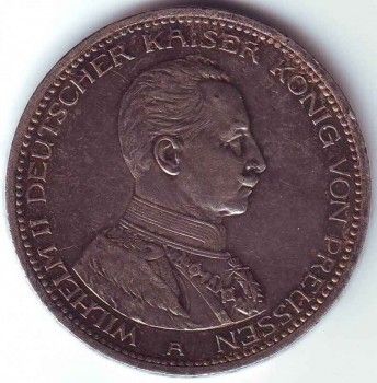 Монета 5 марок 1914 года, Артикул 8120