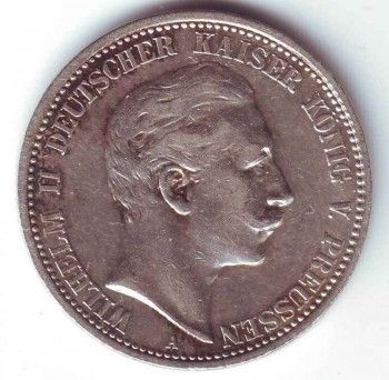 Монета 2 марки Пруссия 1902 год, Артикул 8160