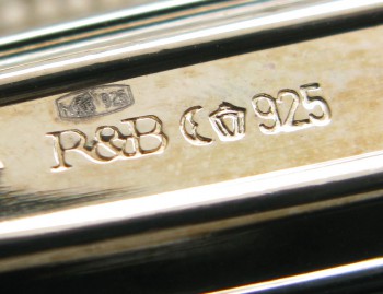 Столовый набор, Robbe & Berking, ARCADE, серебро 925 проба, общий вес 3333 грамма , 12 персон, Артикул 1498