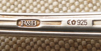 Robbe & Berking 2 столовые ложки, серебро 925 проба, 190.5 грамма, 206мм., Артикул 1500