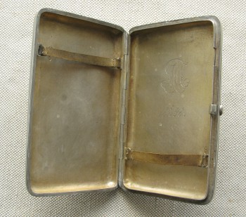 Портсигар, серебро 84 проба, 159.3грамма, 112х72мм, Россия, Москва, Фульд Александр Иосифович 1880-90гг., Артикул 1522