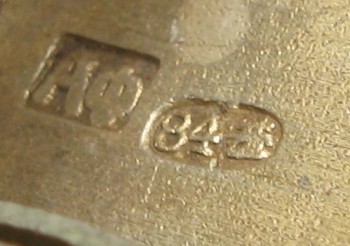 Портсигар, серебро 84 проба, 159.3грамма, 112х72мм, Россия, Москва, Фульд Александр Иосифович 1880-90гг., Артикул 1522