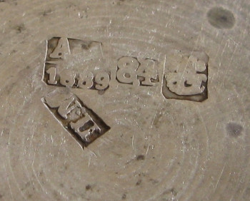 Стопка, серебро 84 проба, 1889г., Россия, Москва, 28.8 грамма. 47мм высота., Артикул 1554