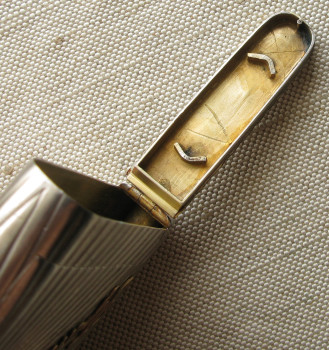 Портсигар, Пустяк, серебро 84 проба, золото, позолота, Россия, Санкт-Петербург, 1896-1903г., Артикул 1563