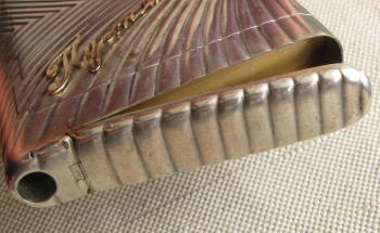 Портсигар, Пустяк, серебро 84 проба, золото, позолота, Россия, Санкт-Петербург, 1896-1903г., Артикул 1563