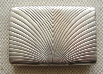 Портсигар, Пустяк, серебро 84 проба, золото, позолота, Россия, Санкт-Петербург, 1896-1903г., Артикул 1563