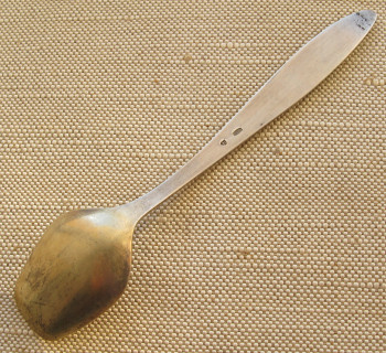 ложка для сахара, серебро 25.6 грамм, 140мм, СССР, Таллин , 1981г., Артикул 1570