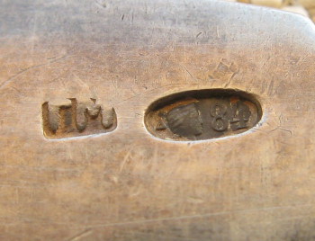 чайная ложка, серебро 28.2 грамма, 155мм, Россия, Москва, 1908-1917г. Герасим Митрофанов., Артикул 1571