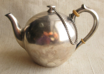 Чайник, Сазиков, 1882г., Россия, Москва,  84 проба, 302грамма, Артикул 1576