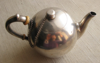 Чайник, Сазиков, 1882г., Россия, Москва,  84 проба, 302грамма, Артикул 1576