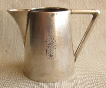 Сливочник, герб рода Яворских, серебро 84 проба,, Артикул 1577