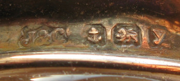 Дамский маникюрный набор, серебро 925 проба, сталь, стекло, Англия, Бирмингем, Честер, 1923г.,, Артикул 1579