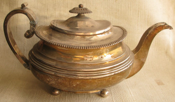 Чайник, серебро 925 проба, Англия, Ньюкастл, 1800-30е гг.   , John Robertson& John Walton , 526 грамм,, Артикул 1581