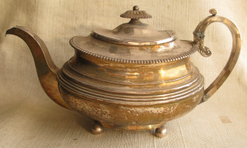 Чайник, серебро 925 проба, Англия, Ньюкастл, 1800-30е гг.   , John Robertson& John Walton , 526 грамм,, Артикул 1581