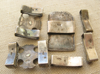 Детали армянских поясов, серебро 84 проба, 1904, 1930 гг, 1350 грамм., Артикул 1582