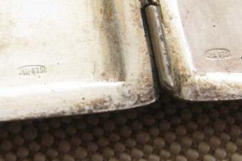 Портсигар, серебро 900 проба, Вьетнам, 128 грамм, 79х117мм, оригинальная коробка., Артикул 1583