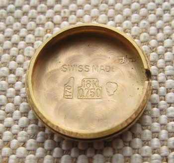 Часы дамские, EBERHARD, Швейцария, золото 750 проба, 24.36 грамма, 15мм, 170мм., Артикул 1630
