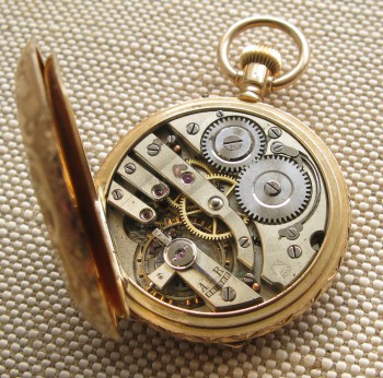 HY. MOSER & Ce. Золото 56 проба, 35мм, коробка, не на ходу., Артикул 1657