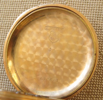 Карманные часы E. Moser, золото 56 проба, 105 грамм, 55.5мм, Швейцария., Артикул 1669